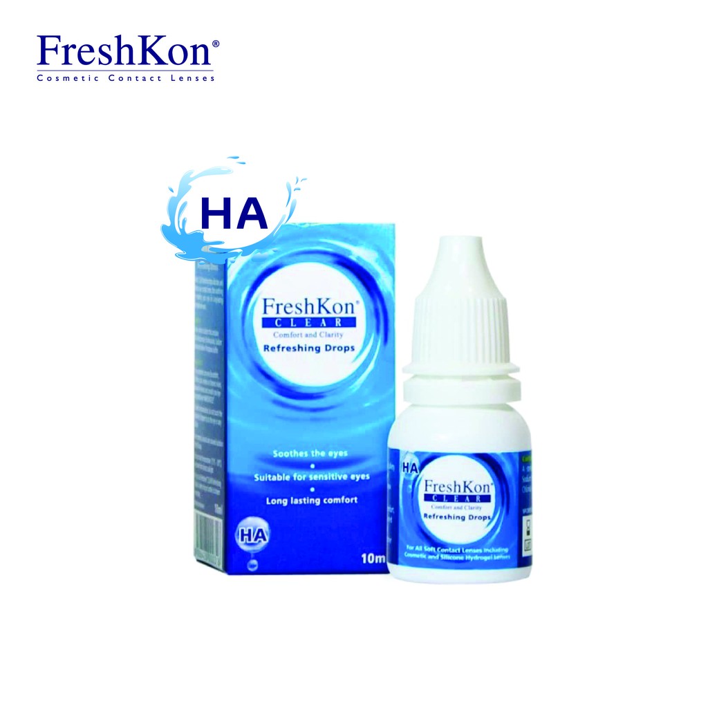 FreshKon Clear Multi Purpose Solution 100ml - 1 Botol +  Refreshing Drops 10ml - 1 Botol