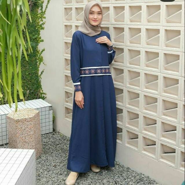 Baju Gamis kossa kimora bordir maxi cantik