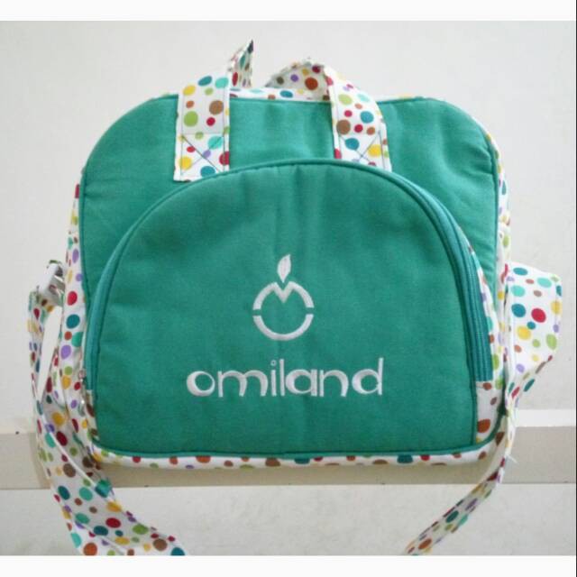 Tas Bayi Multifungsi Sedang / Medium Omiland Motif Polcadot Series OBT4214 Original