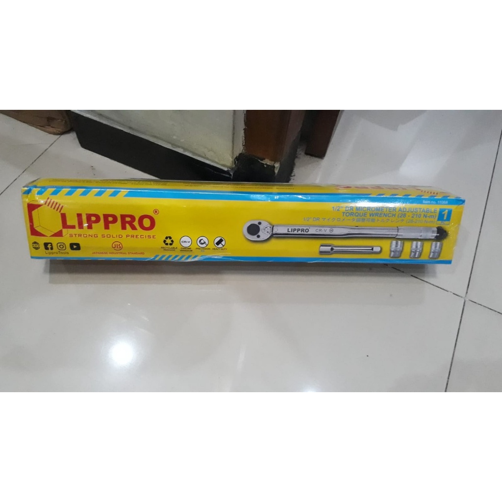 LIPPRO KUNCI TORSI TORQUE WRENCH GAGANG KUNCI TORSI LIPPRO 28 - 210 NM