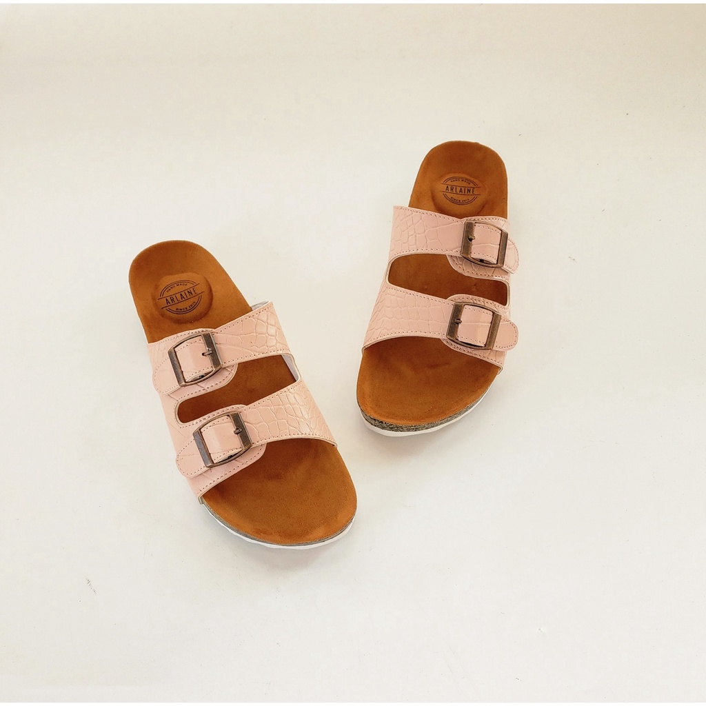 ARLAINE - HYUN BIN Sandal Casual Wanita / Sandal Puyuh / Sandal Birken / Sendal Puyuh Wanita / Puyuh Kekinian Ban Dua