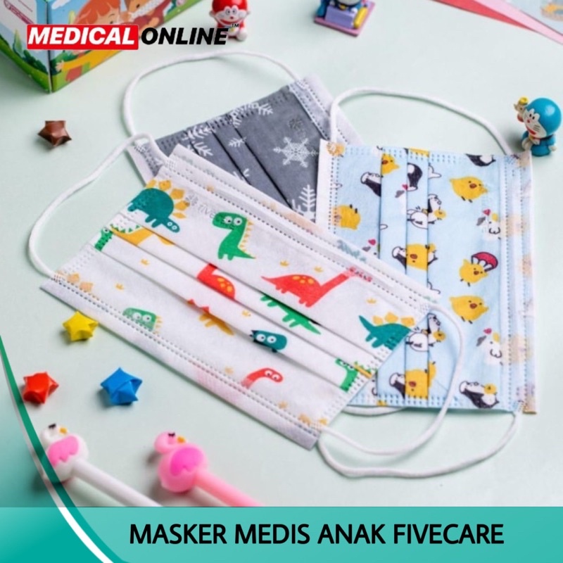 MASKER FIVECARE KIDS MASKER ANAK MASKER MEDIS MEDICALONLINE MEDICAL ONLINE