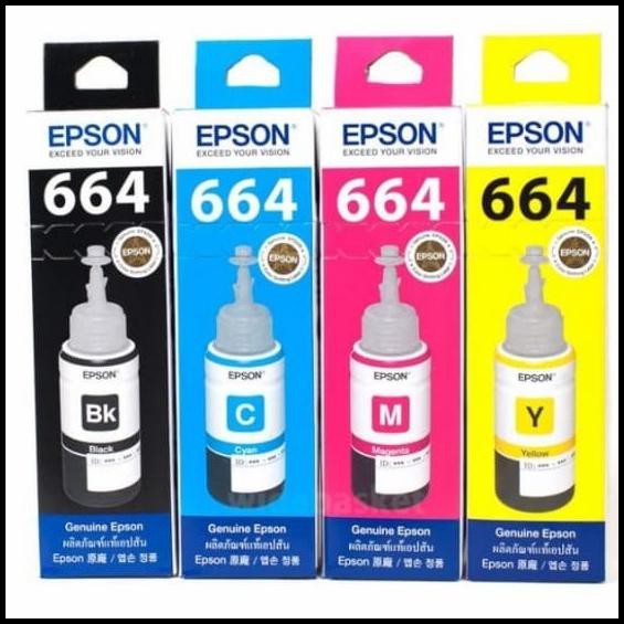 Shazfa.10 | Tinta Printer Epson 664 Original L120 L220 - Hitam