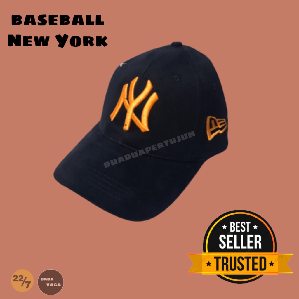 TOPI BASEBALL POLOS NEW YORK TOPI NEW YORK TERBARU 2021 TOPI NEW YORK HITAM PUTIH