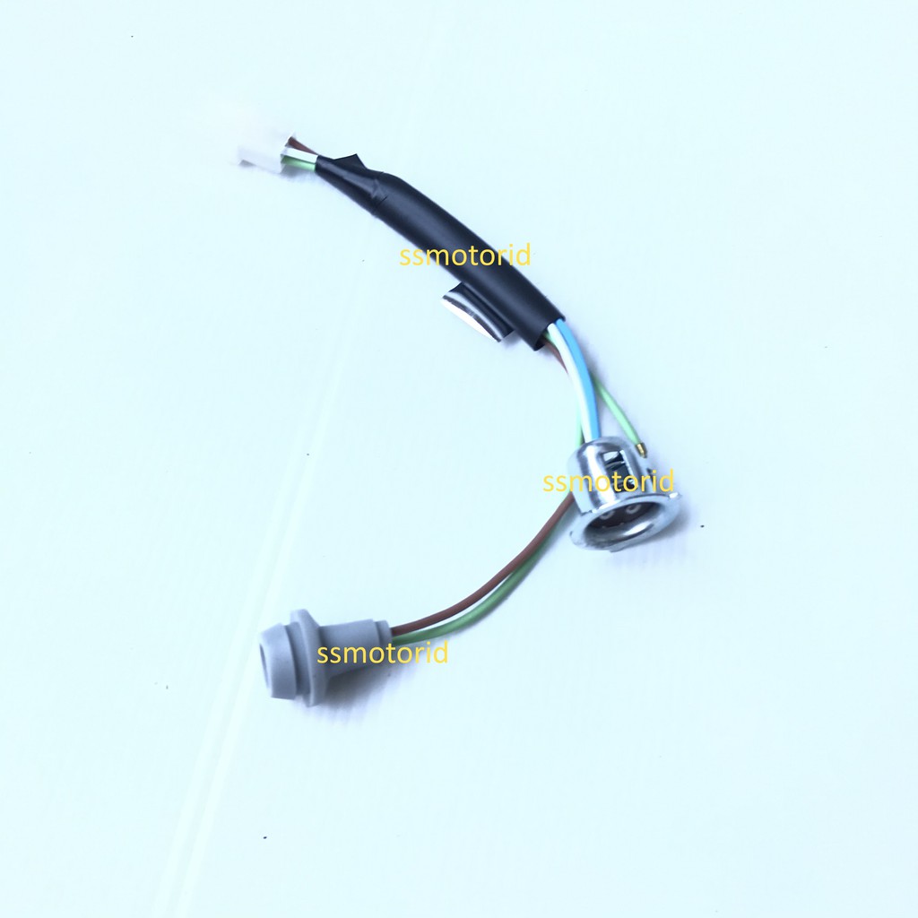 Fitting Socket Soket Cob Cop Lampu Motor Honda Revo Komplit 1 Set Best Quality