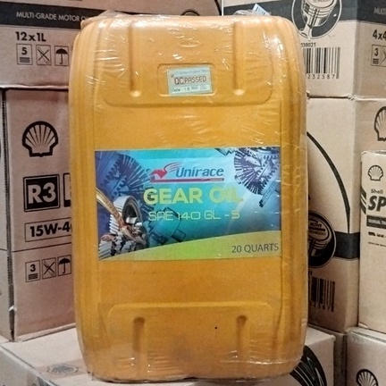 OLI GARDAN / OLI GEAR / OLI TRANSMISI UNIRACE GEAR OIL SAE 140 19 LITER