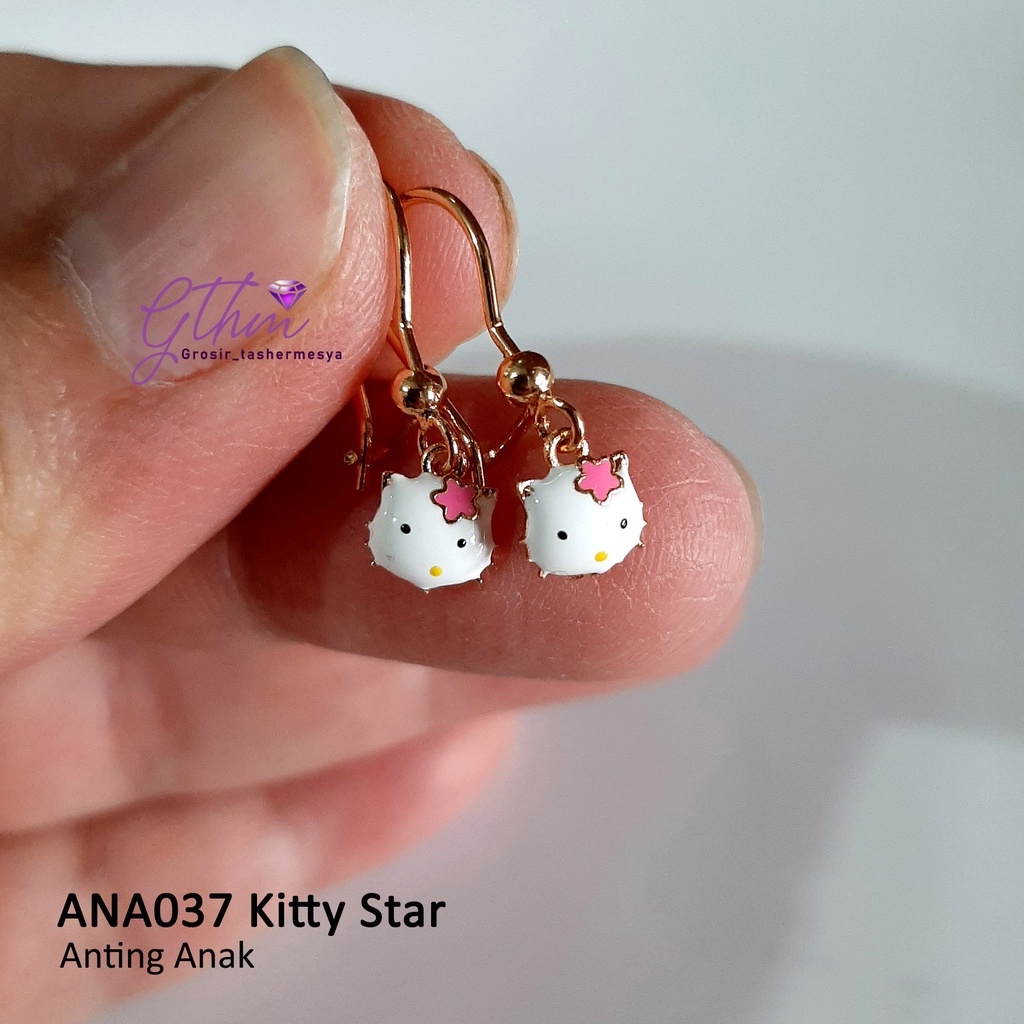 Anting Anak Kitty Perhiasan Fashion Import Gold Plated Jewelry Anti Karat ANA037 GTHM