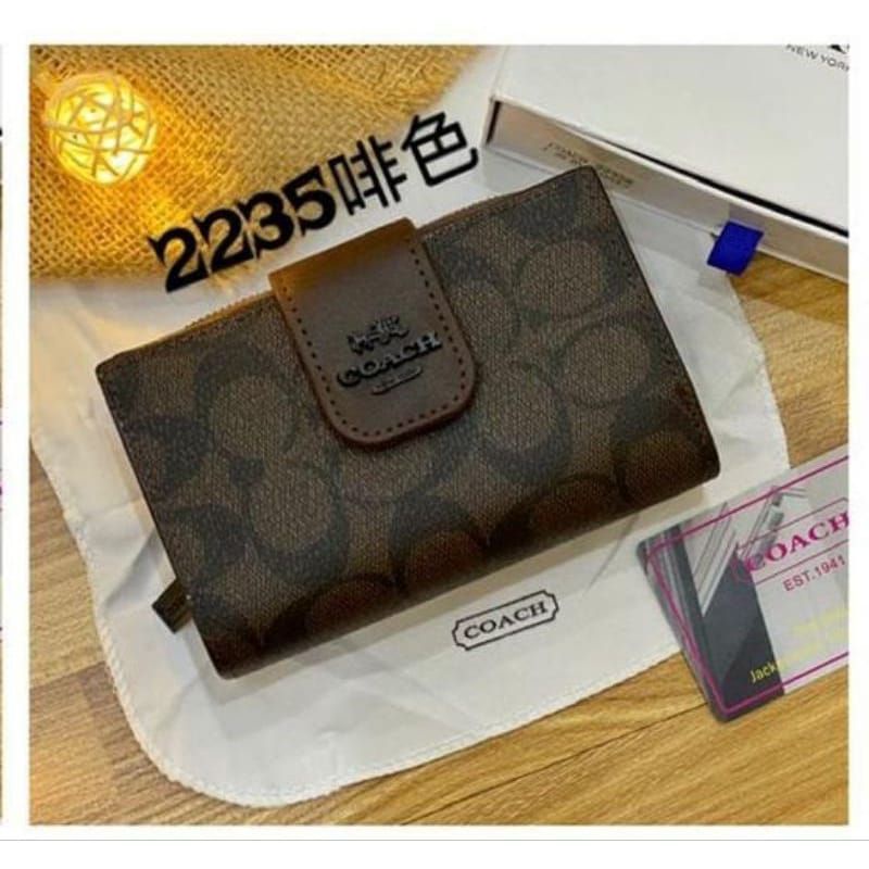 Dompet Lipat Kancing Resleting Wanita Free Box WP