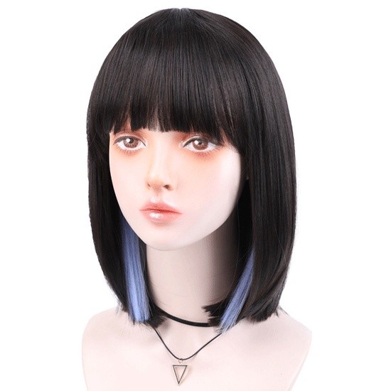 WDA-24 wig kpop korea jepang peek a boo abu gray rambut palsu bob