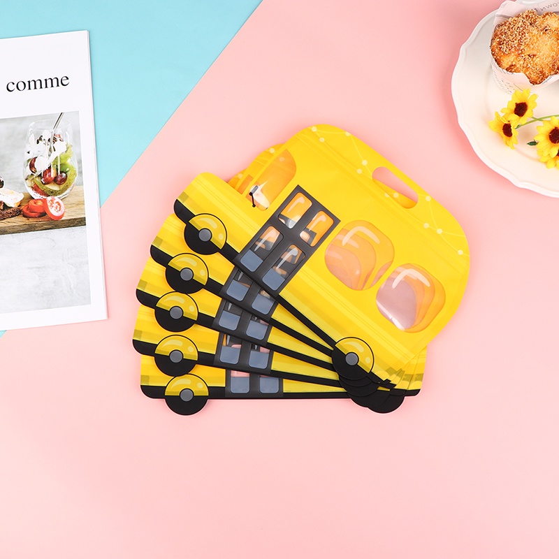 5 Pcs Tas Hadiah Permen Snack Bentuk Kartun Mobil Untuk Perlengkapan Pesta