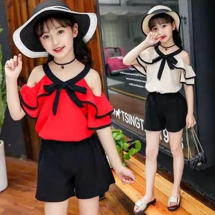 baju korea anak perempuan 4-6 tahun atasan lucu kids cewek murah