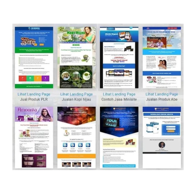 Paket Template LandingPage Keren Untuk Website Blogspot