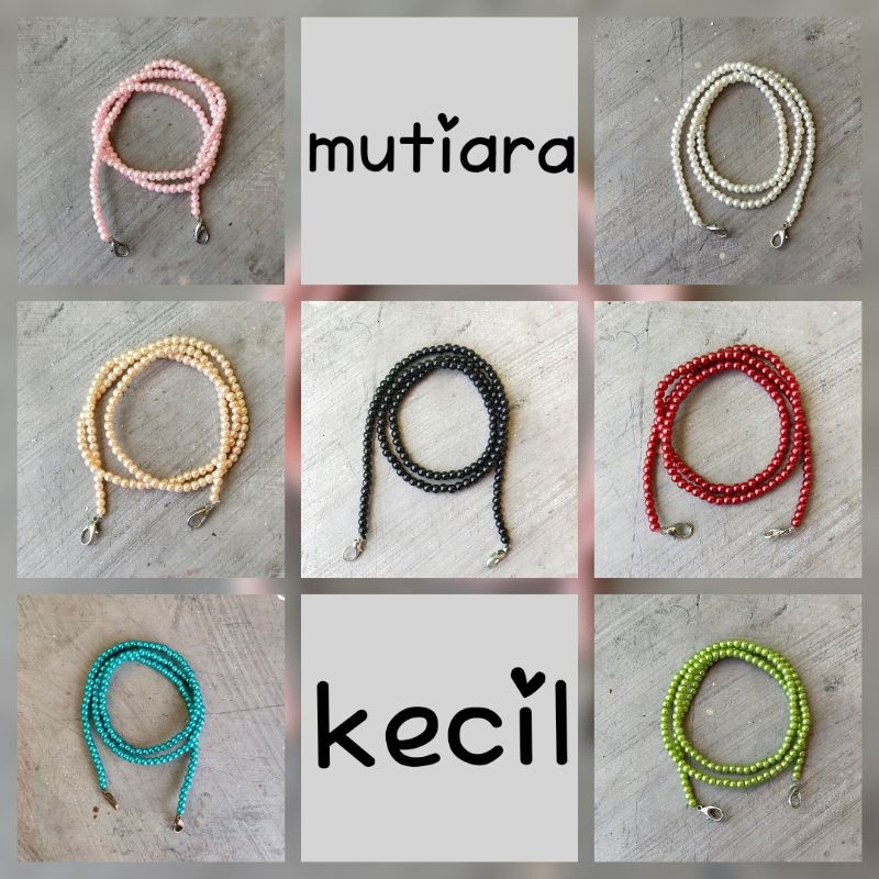 MUTIARA KECIL gantungan masker / tali masker kece