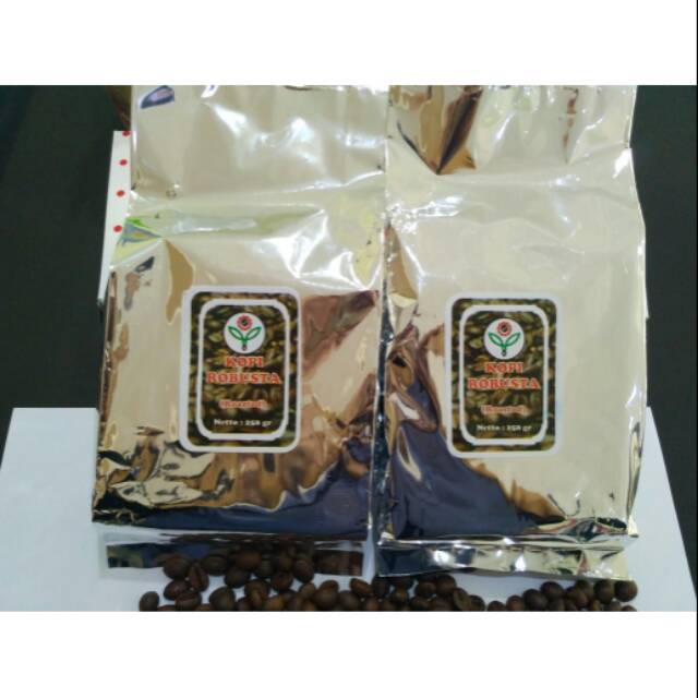 

Kopi Robusta Biji Sangrai 500gr by Puslit Koka Jember