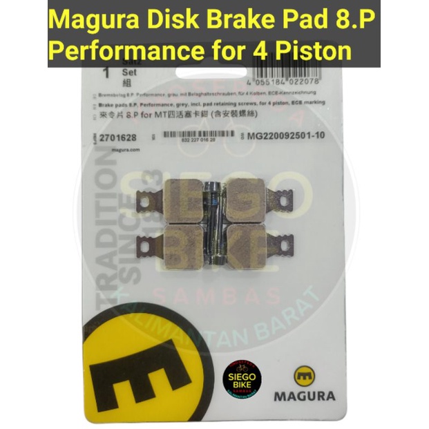 Magura Disk Brake Pad 8.P Performace for 4piston Kaliper