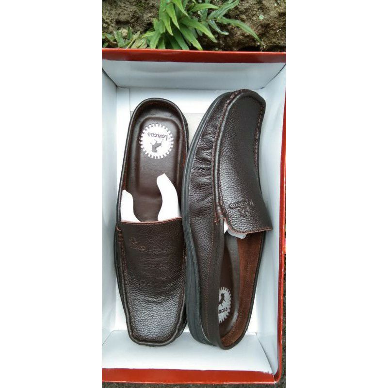 bustong sapatu sandal kulit ori