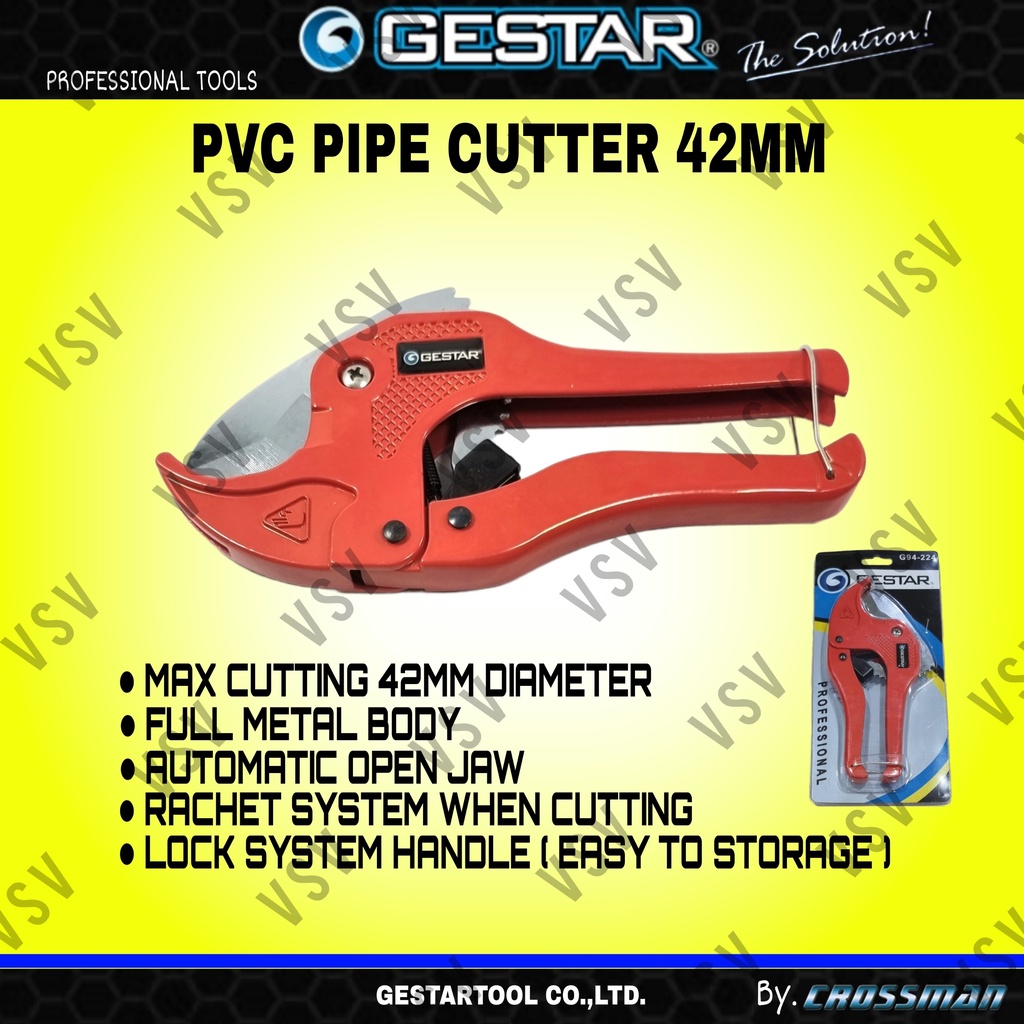 GESTAR Gunting pipa PVC Pemotong Pipa Paralon PVC pipe Cutter 42mm