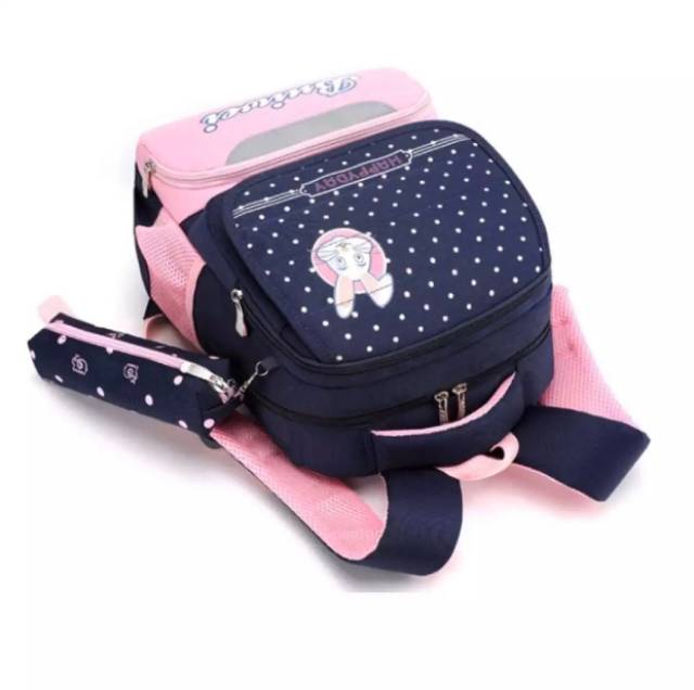 TAS RANSEL ANAK PEREMPUAN RABBIT POLKA NIQABIS