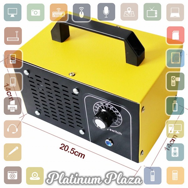 ATWFS Alat Penghasil Ozone Ozonizer Generator Air Purifier Formaldehyde 36G 220V - S`3TZDIZ-- Yellow