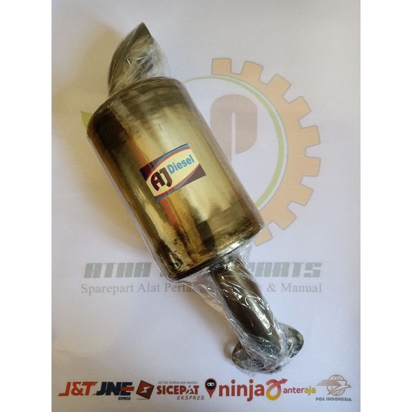 EXHAUST MUFFLER KNALPOT DISEL DIESEL MESIN HONDA GX 160 200 220 270 370 390 SILIN KAPAL Bahan GALVAN