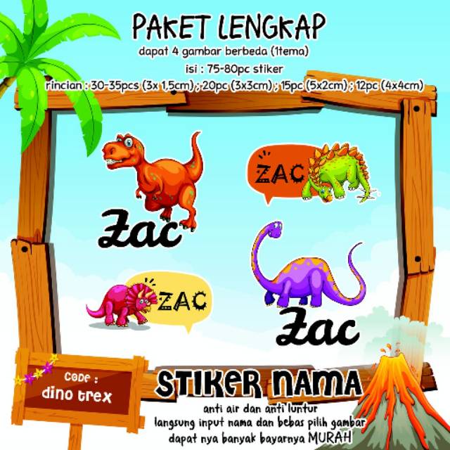 

Sticker nama versi mini