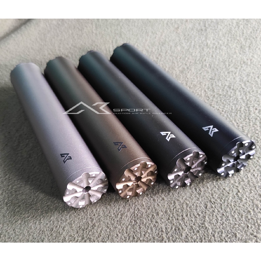 Peredam Senapan Angin Custom od 38 Panjang 20cm super senyap dan presisi