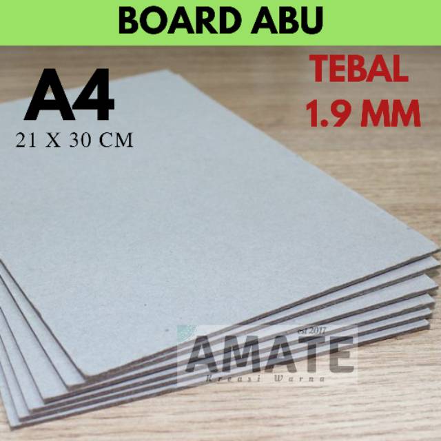 

Karton Board Abu 2 mm A4 | Chipboard Crafting Paper Board