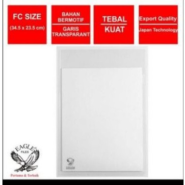 

Clear Sleeave Eagle Folio - Map L Folio - Map Plastik - Map Dokumen