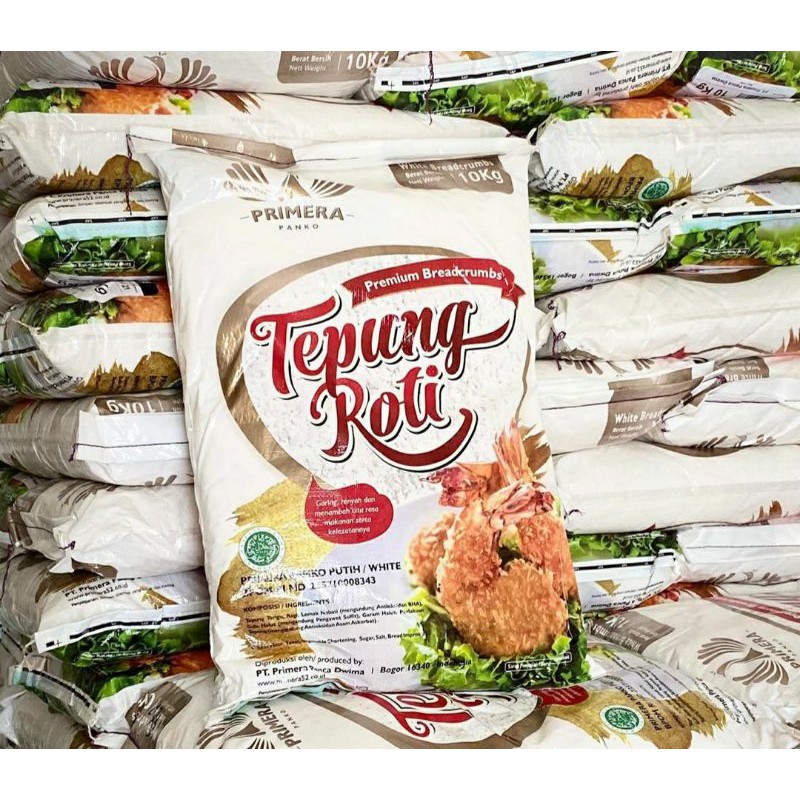 Tepung Roti Panir Premium Primera Panko White Putih 10kg Karung GRAB