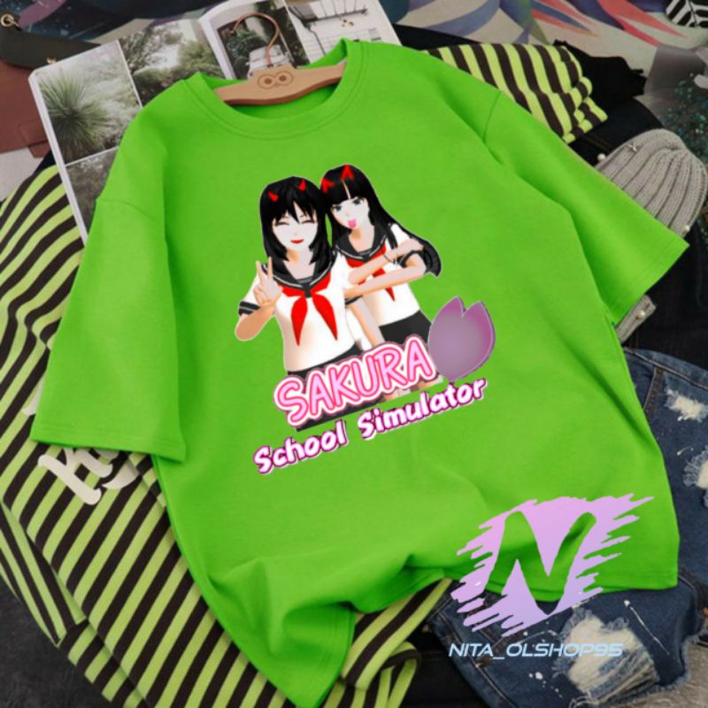 kaos sakura school simulator baju anak karakter sakura school