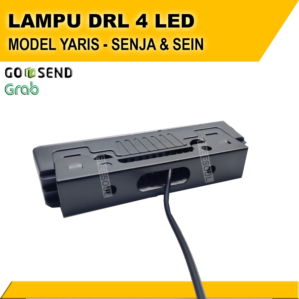 Lampu DRL 4 LED - Model Yaris Senja &amp; Sein