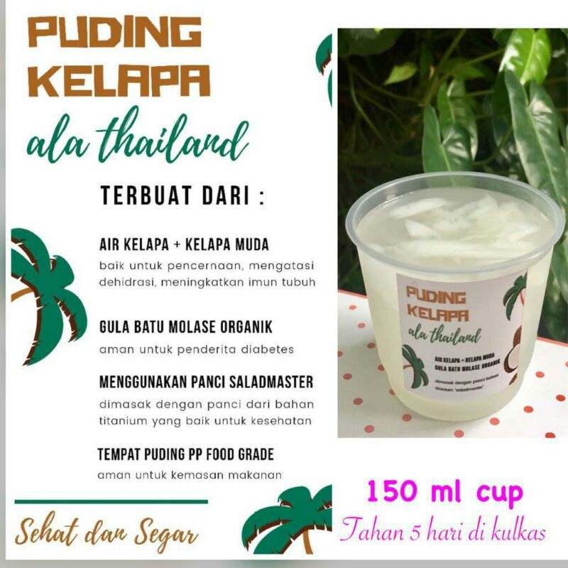 Puding kelapa sehat ala Thailand