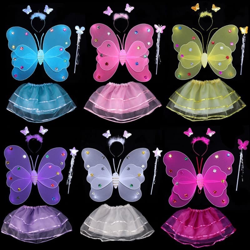 BUTTERFLY costume 4 in 1 halloween kostum anak animal kupu kupu sayap