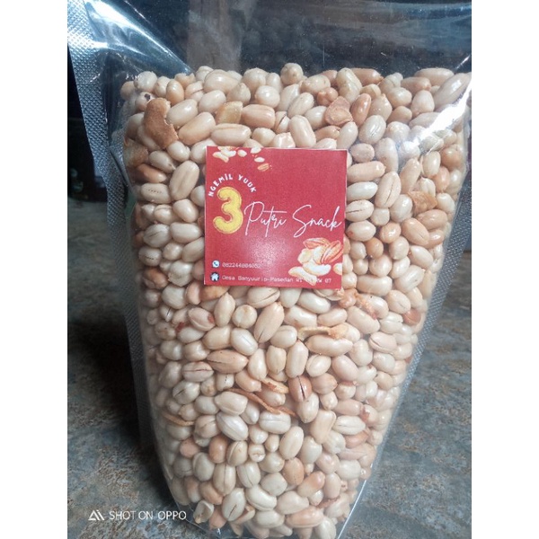

kacang bawang kemasan 500g,gurih,renyah