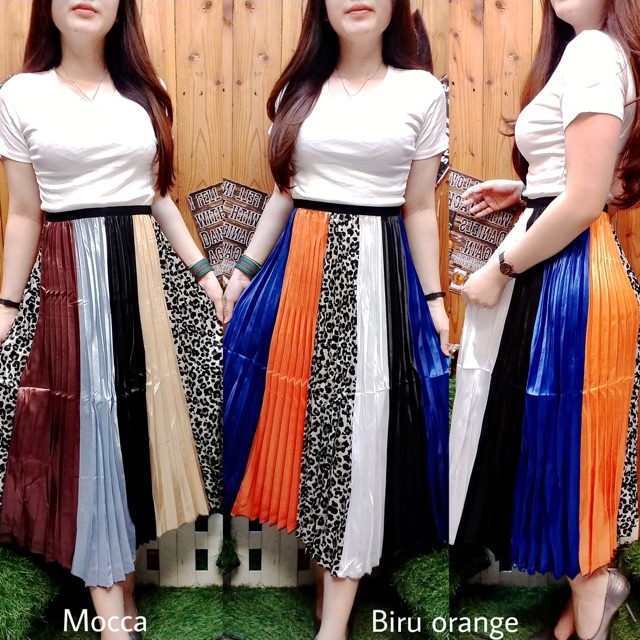 ROK PRISKET LEOPARD STRIPE PREMIUM SATEN PARIS IMPORT