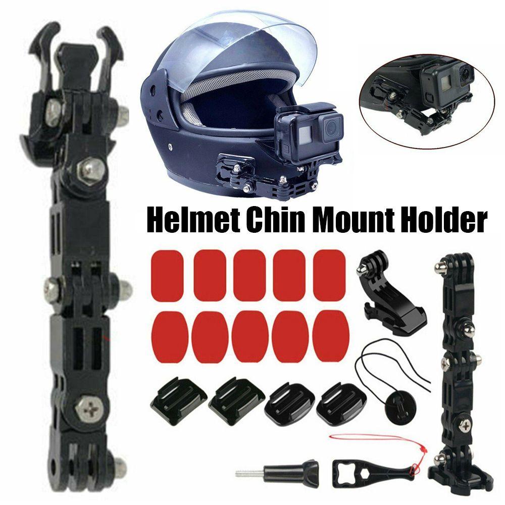 POPULAR Populer5/19 /20pcs Helm Depan Dagu Mount Full Face Stand Motor Adjustable Dukungan Untuk Gopro Hero7 6 5 4 Aksesoris