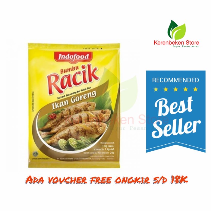 

indofood bumbu racik ikan goreng 20gr