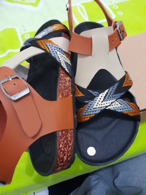 Sandal Tali Yuan Gradasi Coklat Mix Tali