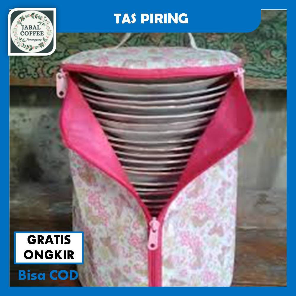 Tas Piring Sango Anti Debu / Tempat Penyimpanan Piring / Sarung Tempat Piring / Tempat Piring J45