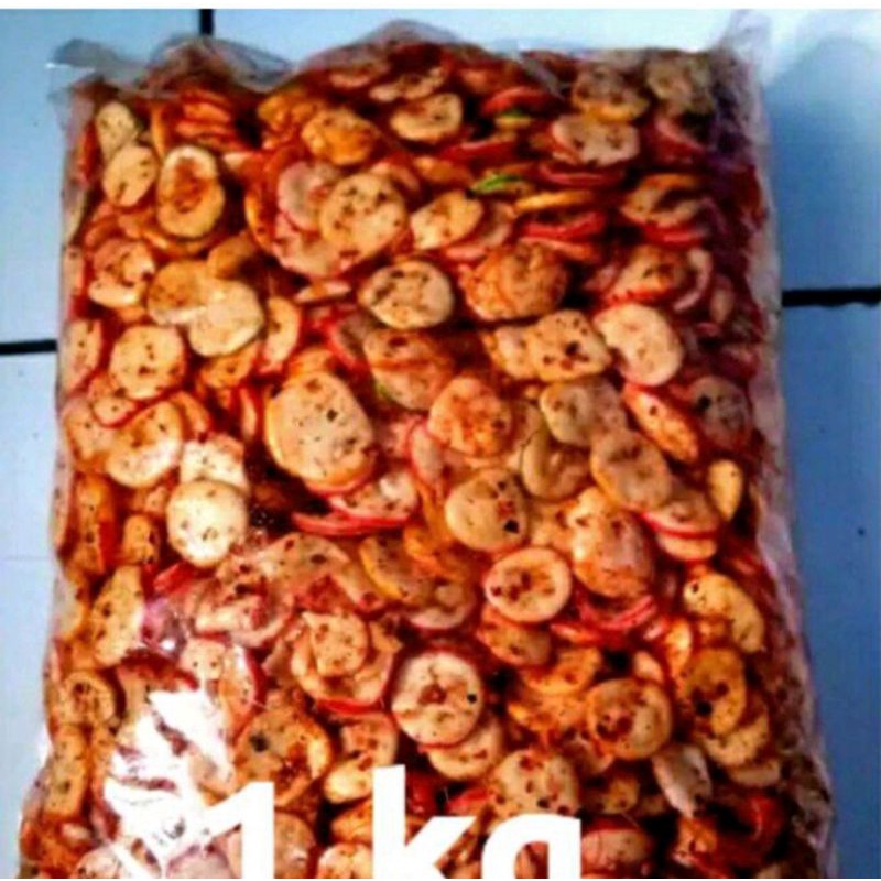 

kerupuk bawang pedas aroma daun jeruk isi 1kg