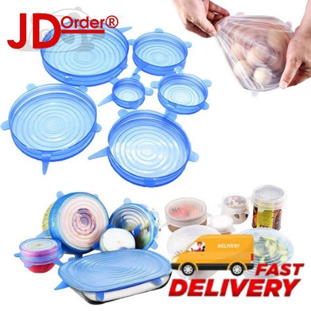 Super Stretch Silikon Lids / Reusable Food Storage Cover