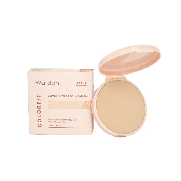 [REFILL] WARDAH COLORFIT VELVET POWDER FOUNDATION | REFILL BEDAK WAJAH