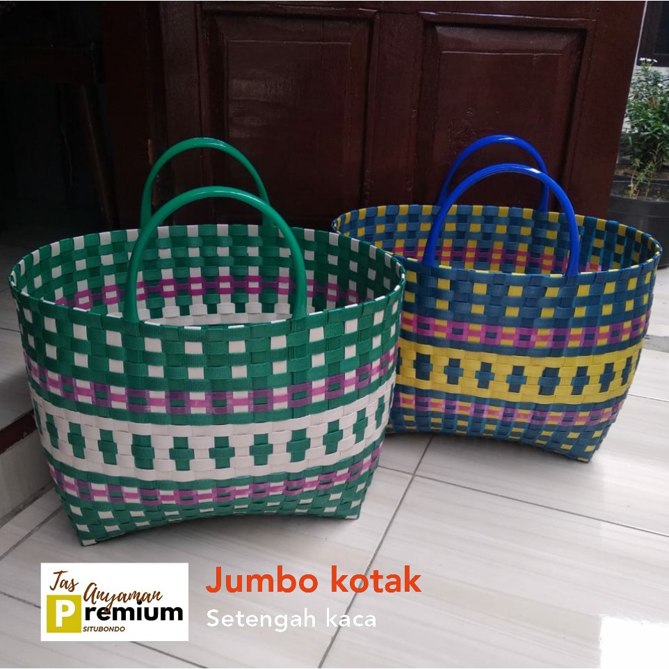 (JUMBO) Tas Belanja/ Tas Souvenir/ Tas Anyaman Premium Situbondo uk Jumbo