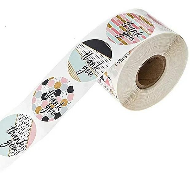 

SALE!! KODE-288 WPSBGS 500 PCS THANK YOU STICKER LABEL KEMASAN KUE PAPER TAG HAND MADE GIFTS SOUVEN