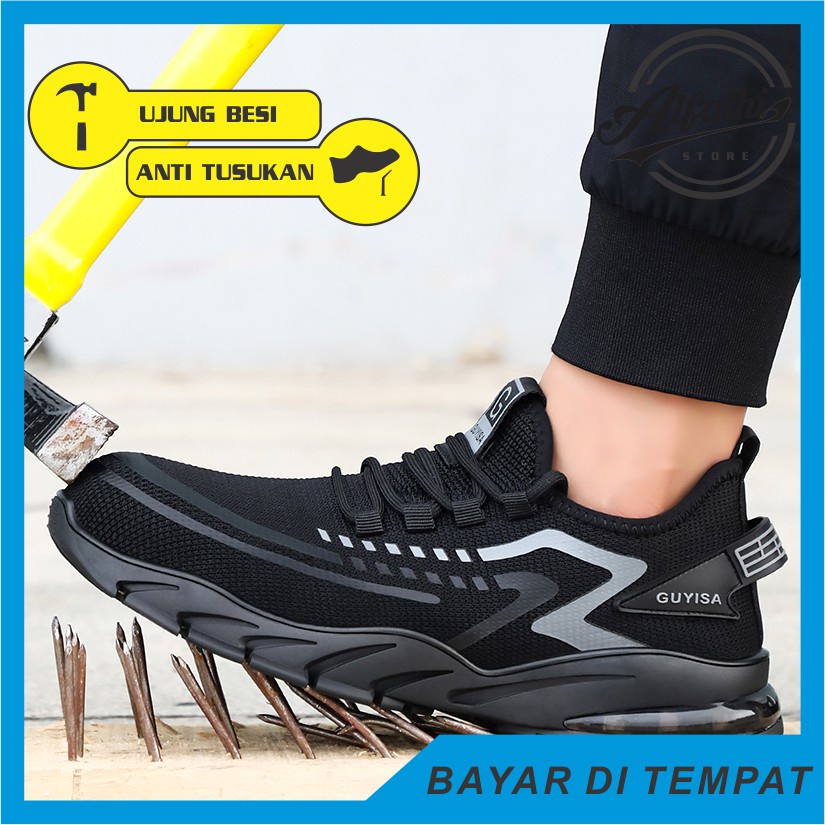 AlFathi Sepatu Safety Sneakers Sport Ori By Guyisa New Arrival Blade Grey