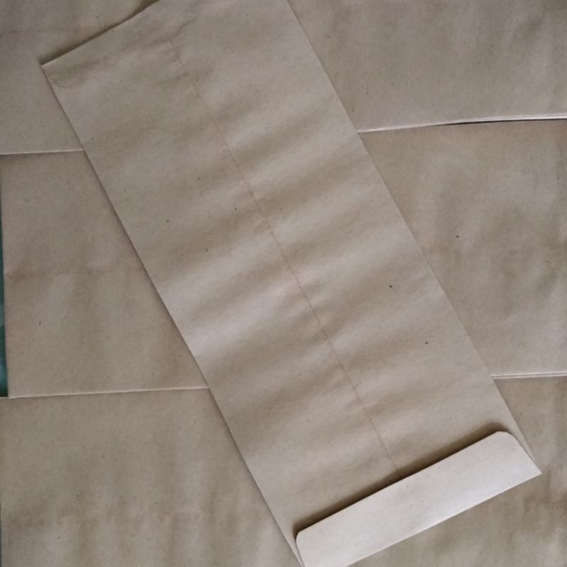 isi 10 pcs amplop coklat olshop 12x28/amplop B/ amplop samson