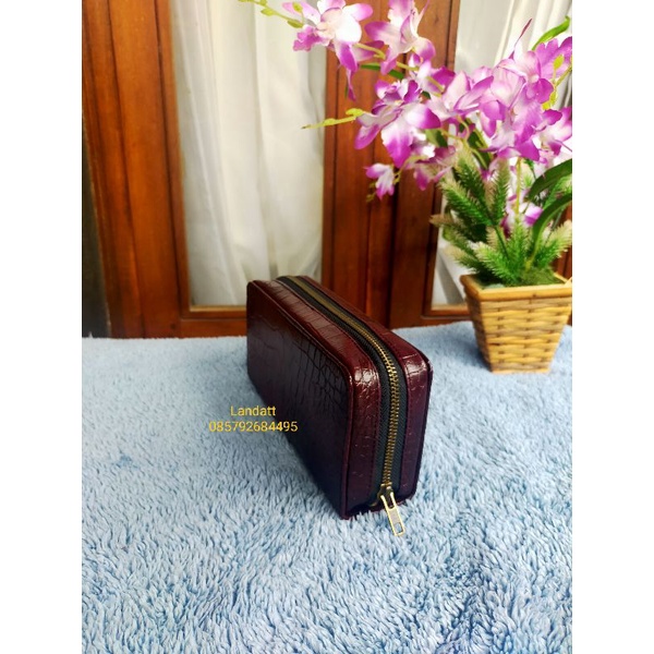 Dompet Taji Resleting / Tali Pendek Tebal