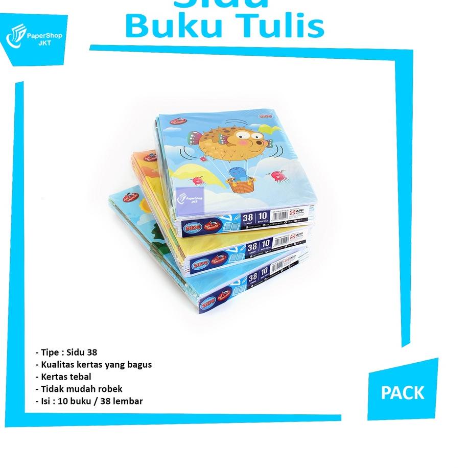 

Miliki - SIDU - Buku Tulis Indah Garis Tiga - 38 Lembar - Pack !!
