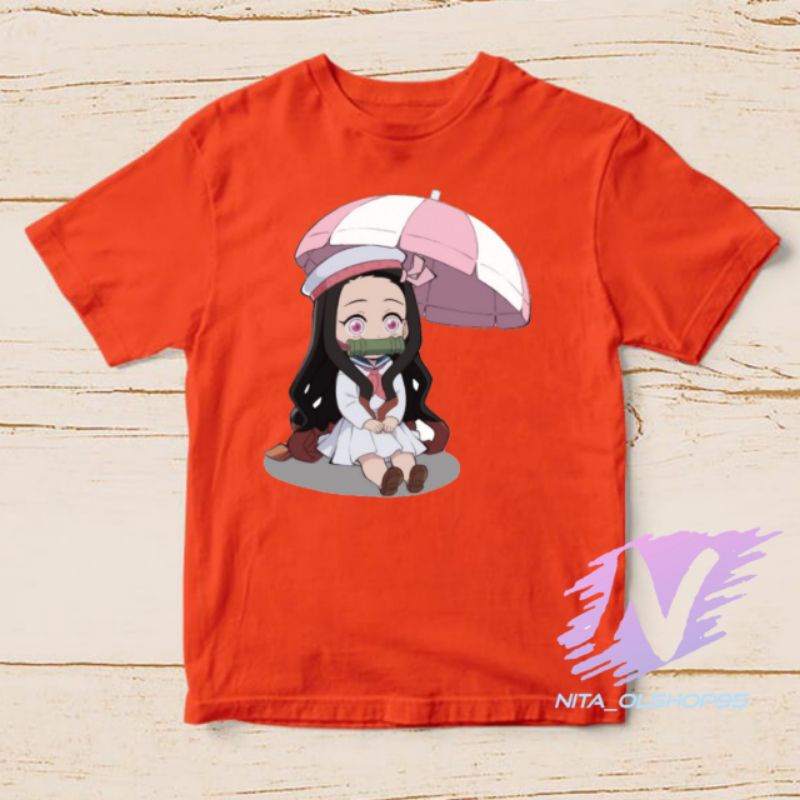 nezuko chibi kaos anak nezuko kamado kimetsu yaiba