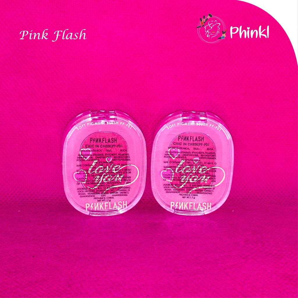 `ღ´ PHINKL `ღ´ pinkflash blush on perona pipi alami merona